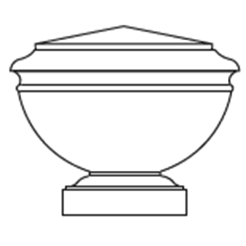 CAD Drawings Longshadow® Planters & Garden Ornaments, Classic Garden Ornaments, Ltd.® Chase Park Finial